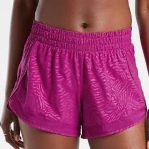 Athleta Printed Mesh Racer Run short 4” size M